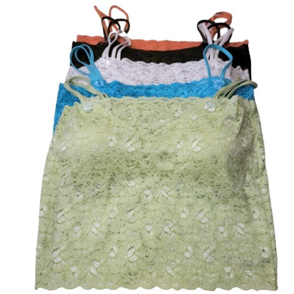 Lace Cami Crop Top Lace Bralette Stretchy Lace Camisole Lace Crop Tank Top - NEW - Picture 2 of 15